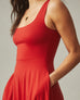 Women's Flex Dress - Crimson